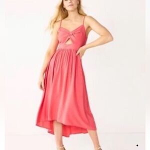 Nine West Coral High Low Dress Size XL
